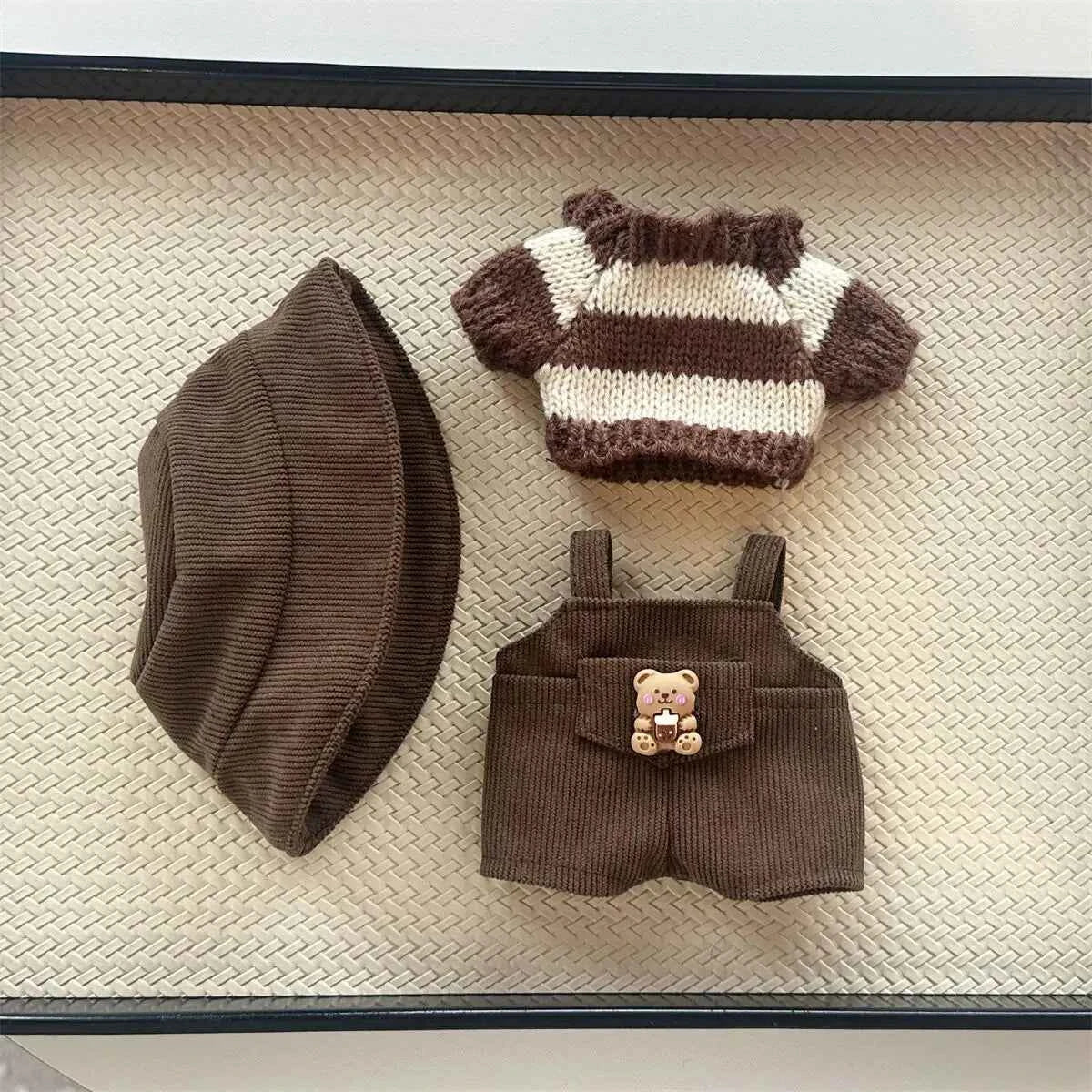 ✨ Ensemble de Vêtements en Peluche Miniature 17 cm LABUBU - Style Kpop
