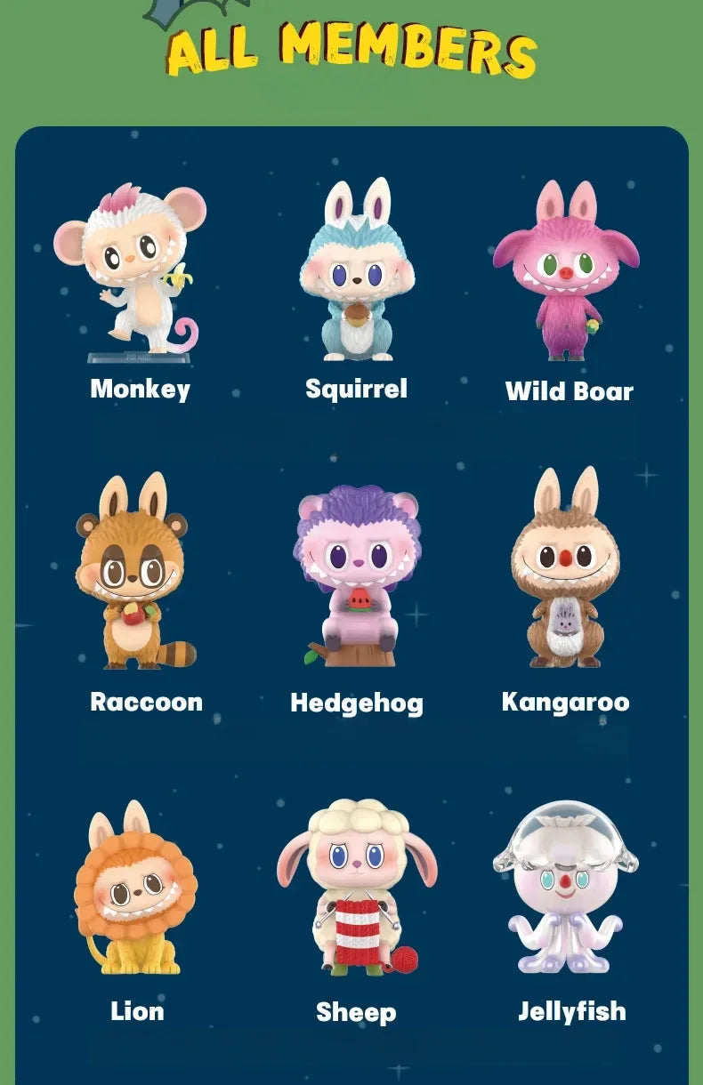 🧚♀️ Labubu Monsters Fairy Animal – Boîte Mystère Figurines Kawaii | Série Animaux Fée | 9–10 cm