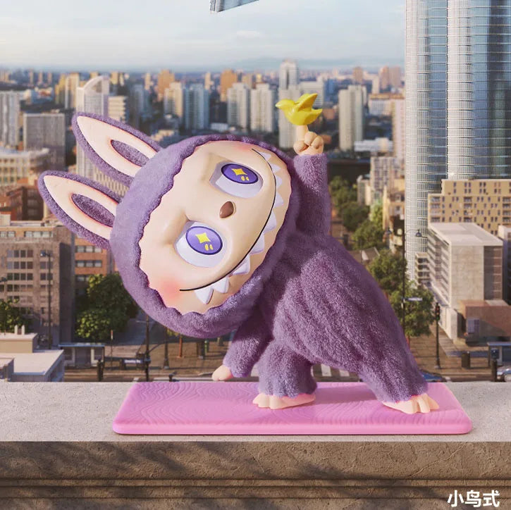 🧘♀️ LABUBU The Monsters – Série Yoga Paresseux