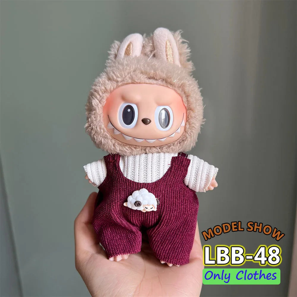 👑 Jupe & Cape Élégante pour Poupée Labubu – Taille 17 cm
