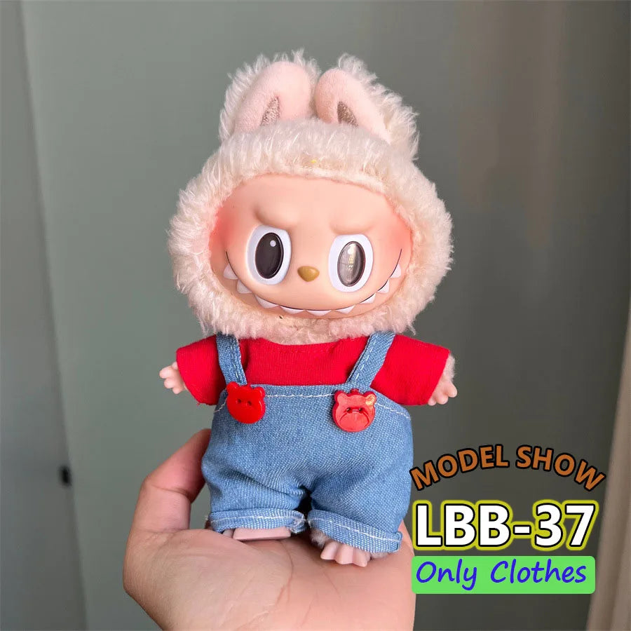 👑 Jupe & Cape Élégante pour Poupée Labubu – Taille 17 cm