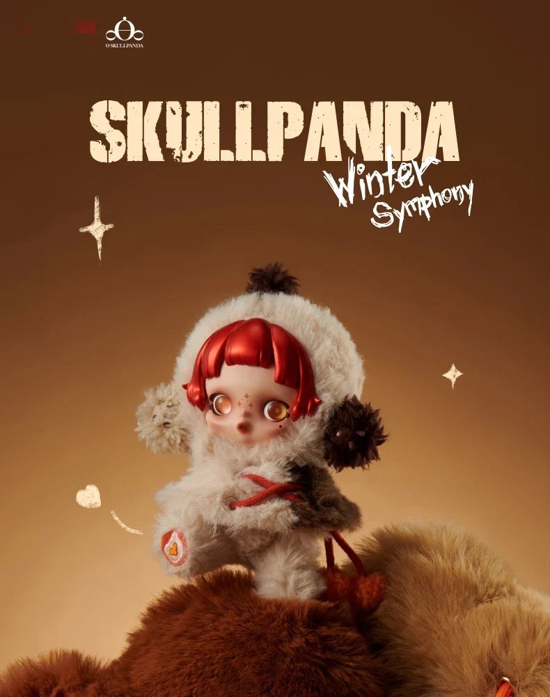 ❄️ SKULLPANDA - Hiver Enchanté : Poupée Pendentif de Collection
