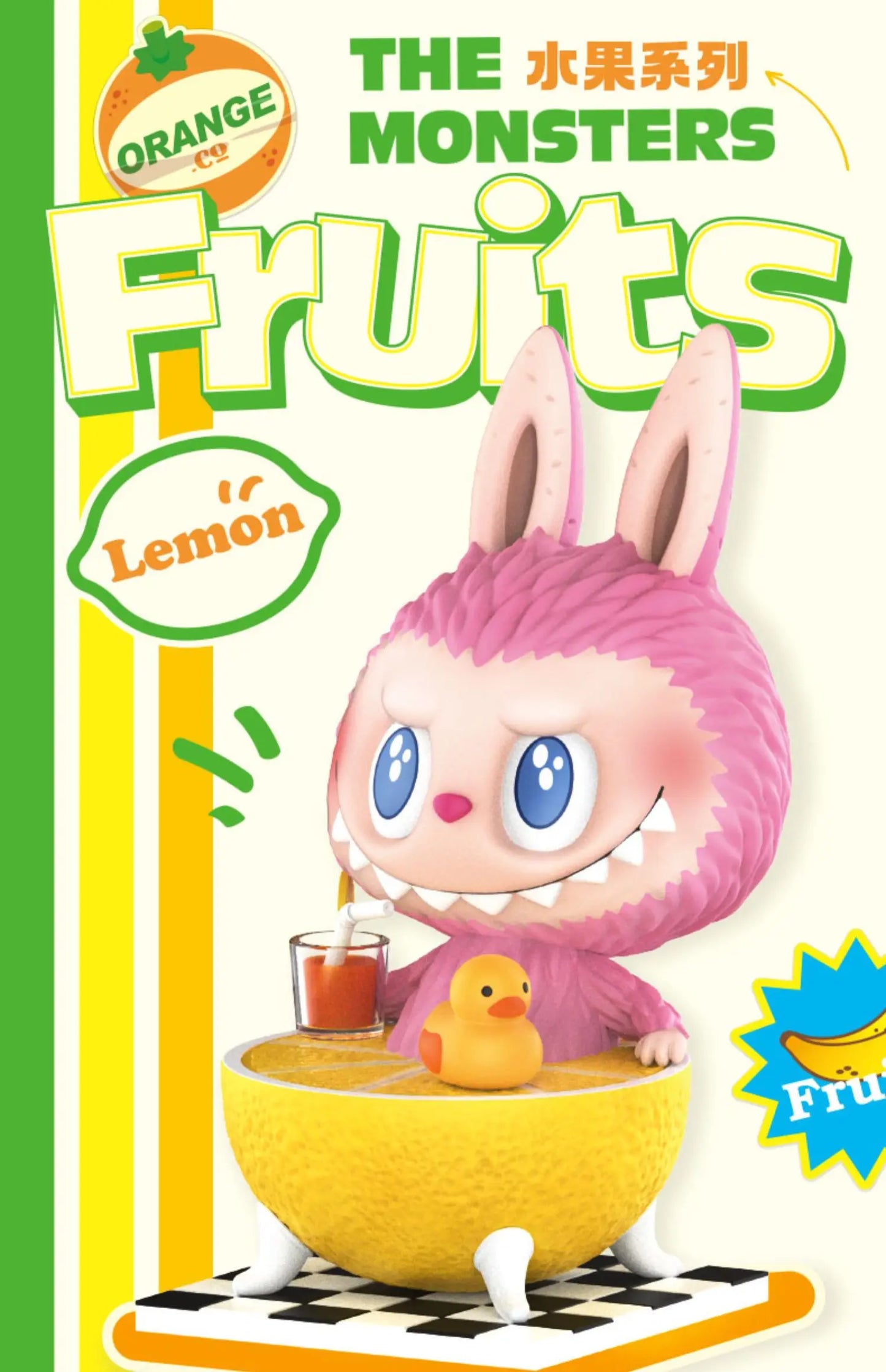 🍓 POP MART Labubu – The Monsters Fruit Series | Boîte Mystère Figurines Kawaii 9–10 cm | Collection Aléatoire Surprise