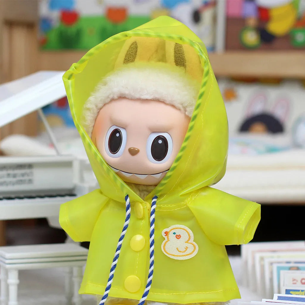☔ Ensemble Accessoires de Pluie Mini Doll'S – Pour Poupées Labubu 15-17 cm