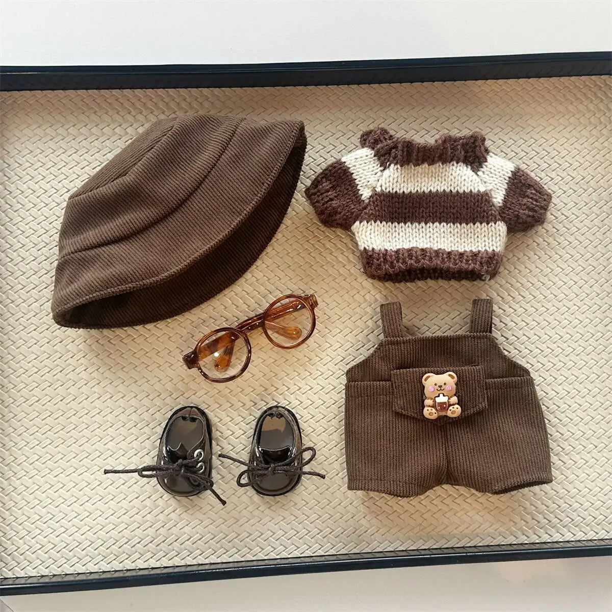 🎒✨ Vêtements pour Poupée Labubu 17 cm – Look Décontracté et Aventure Créative 🌈