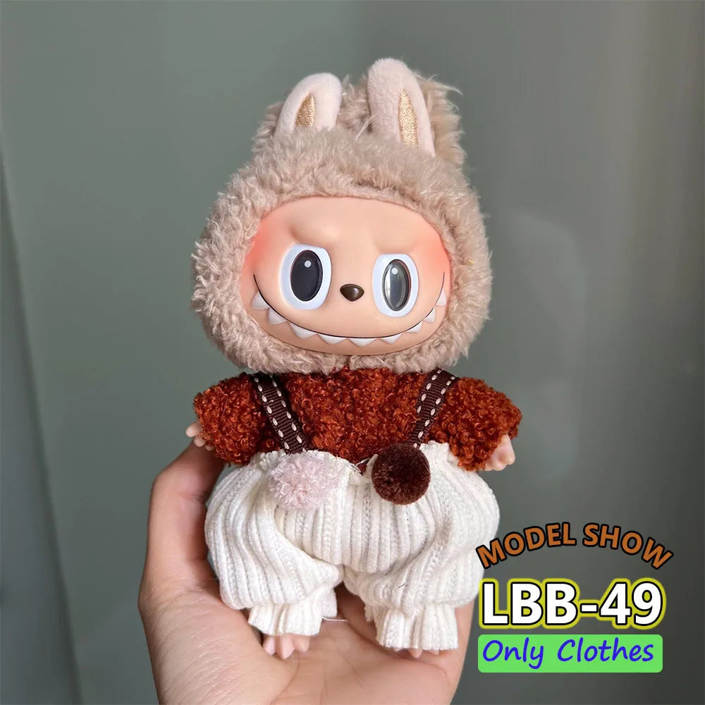 👑 Jupe & Cape Élégante pour Poupée Labubu – Taille 17 cm