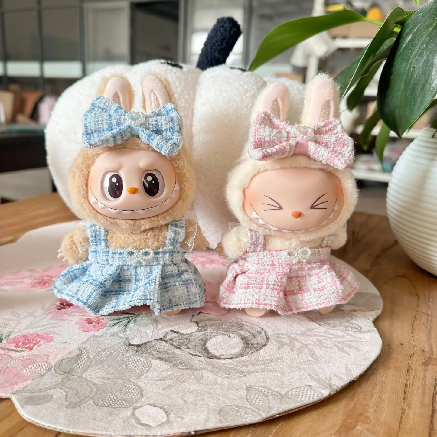 🌟 Accessoires Vêtements Mini Poupée LABUBU 17 cm – Édition K-Pop Style EXO