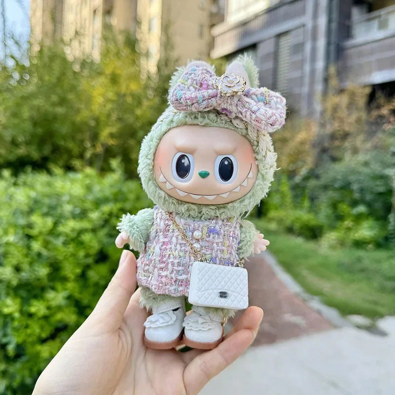 🌸 Ensemble Camellia pour Poupée Labubu 17 cm – Élégance, Style & Imagination
