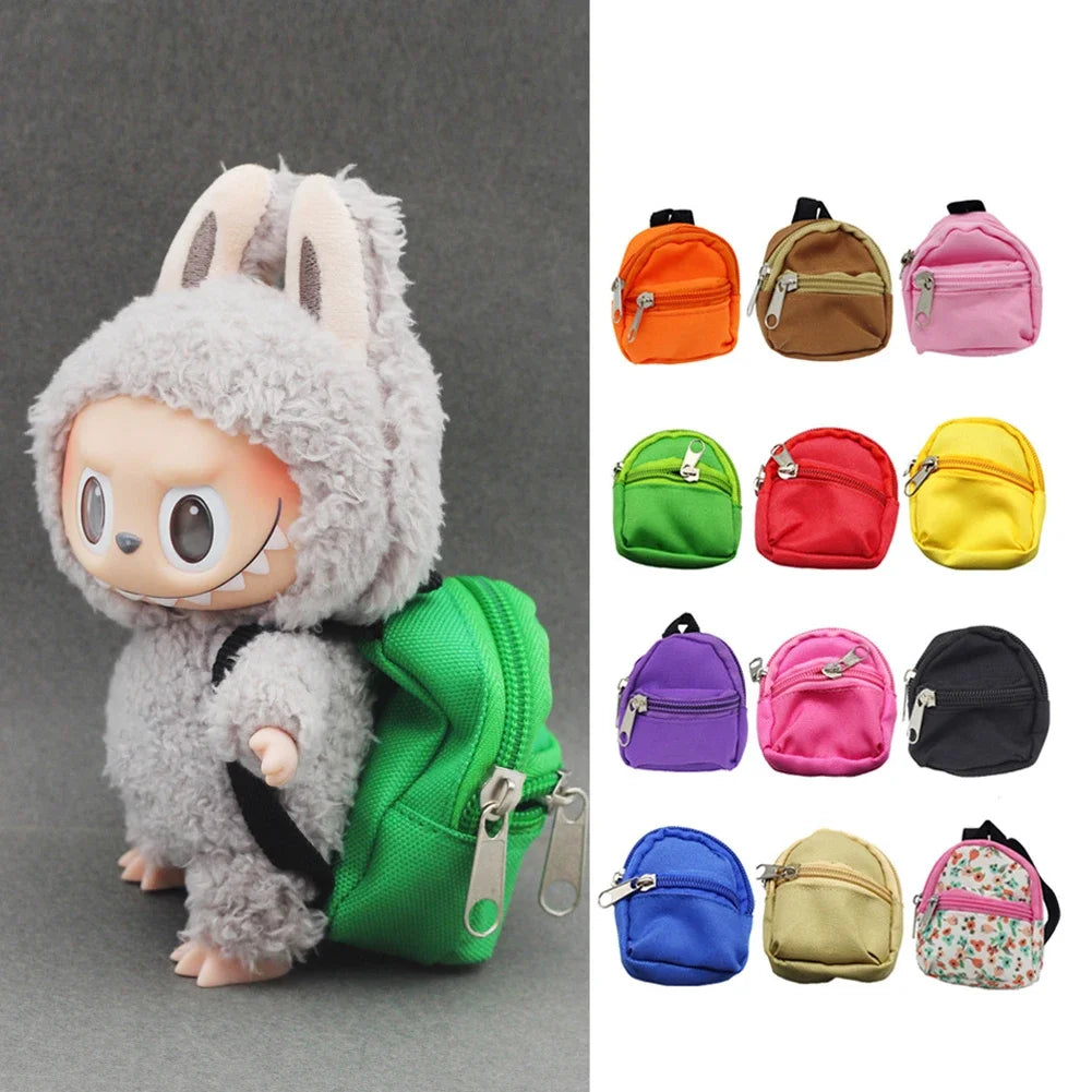 🎒 Sac à Dos en Toile Labubu pour Poupées de 15/17cm – Mode & Aventure