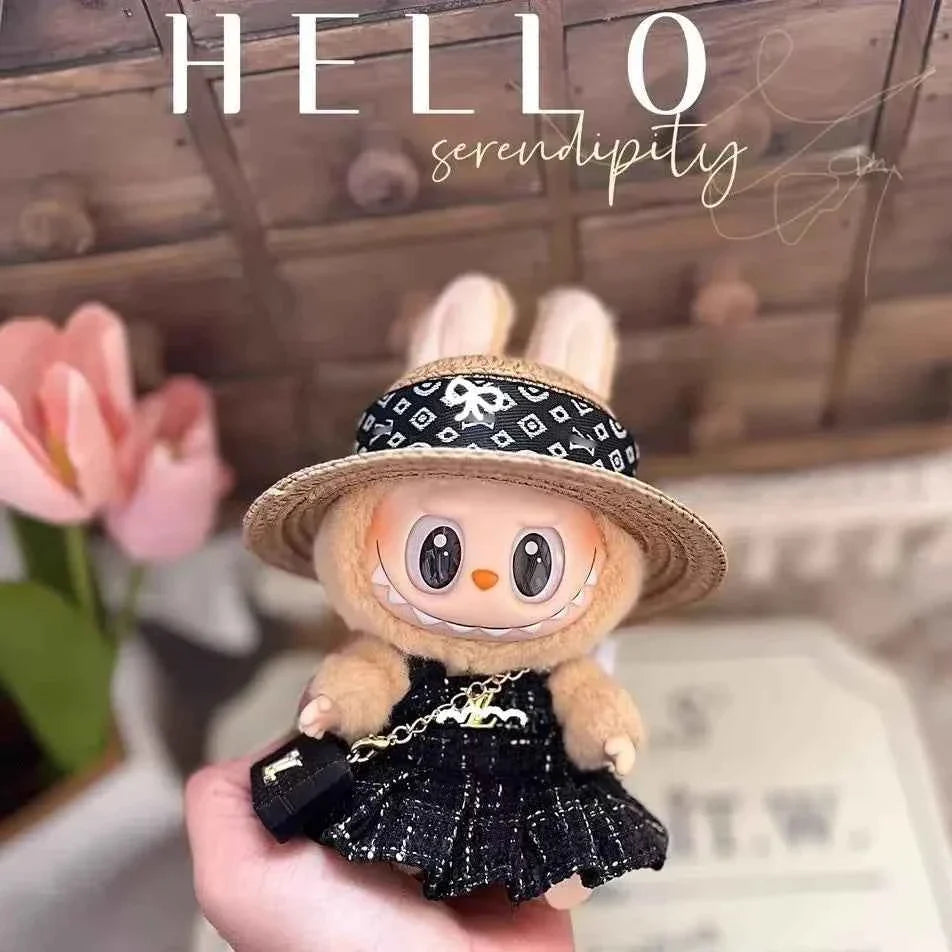 đ VĂȘtements de PoupĂ©e Labubu 17cm - Luxe Mini Macaron