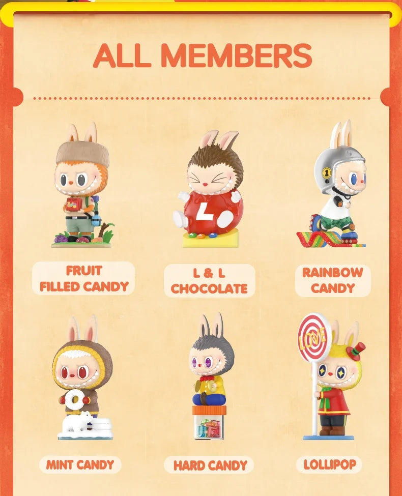 🍬 Figurine LABUBU Monsters Candy – Boîte Mystère Anime