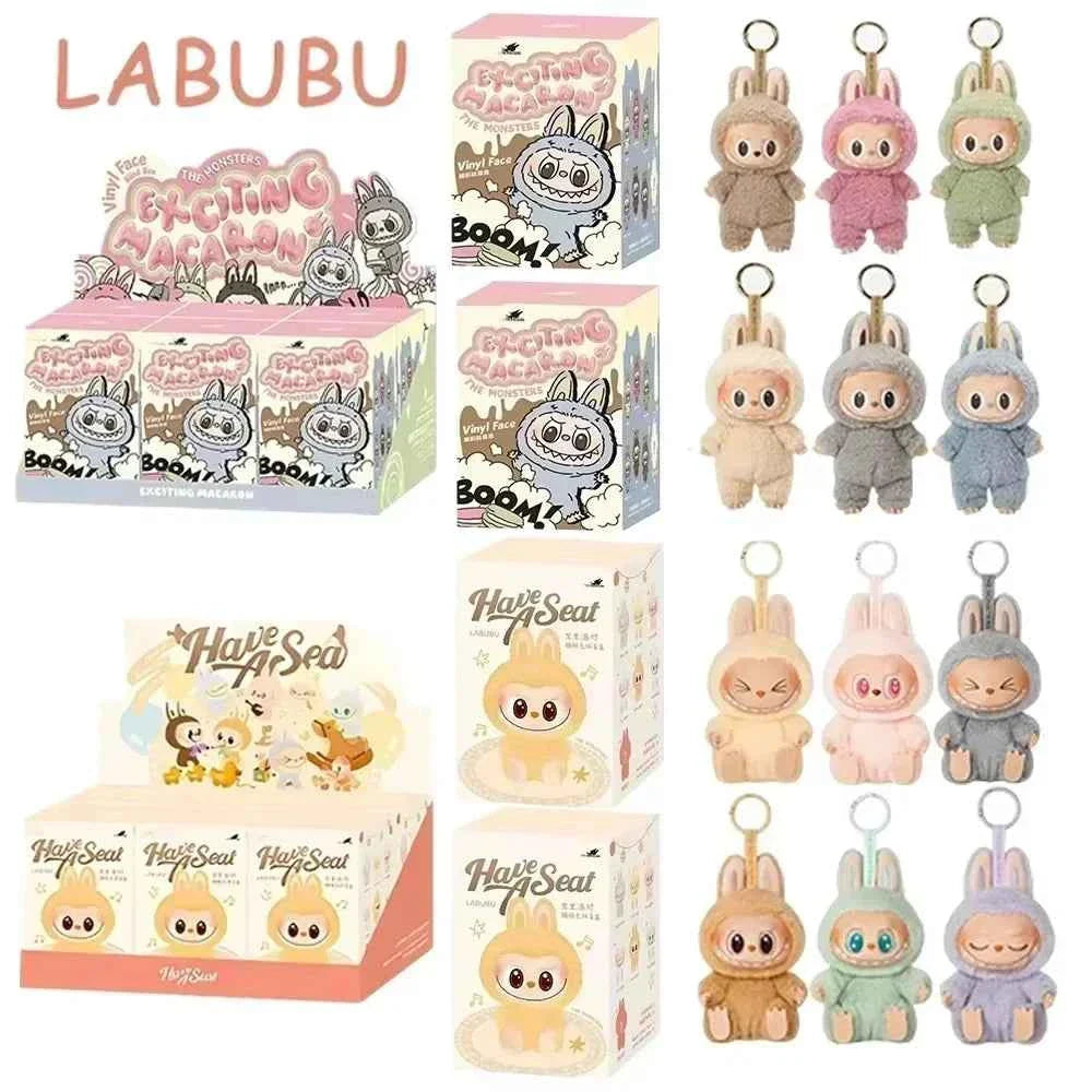 🎀 Pendentif Kawaii Labubu – Monstre Macaron en Boîte Surprise