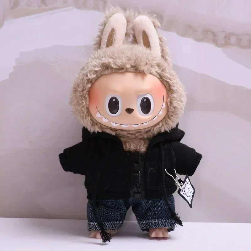 đ VĂȘtements de FĂȘte Labubu pour PoupĂ©es 17 cm â Hoodie & Jeans