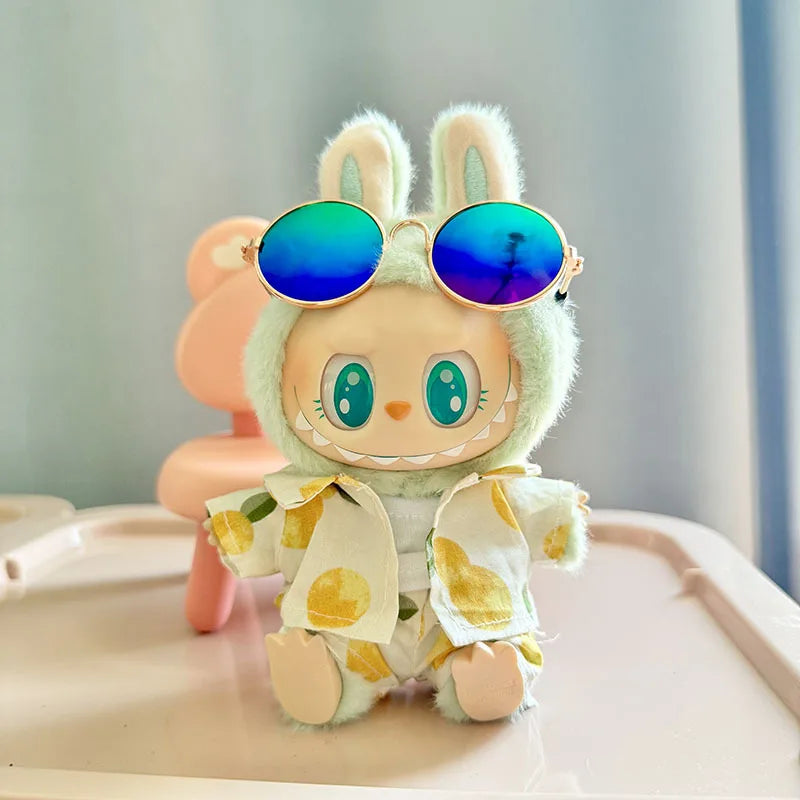 🌺 Ensemble de vêtements de luxe Hawaï pour Labubu V1/V2 – Vacances stylées au bout des doigts !