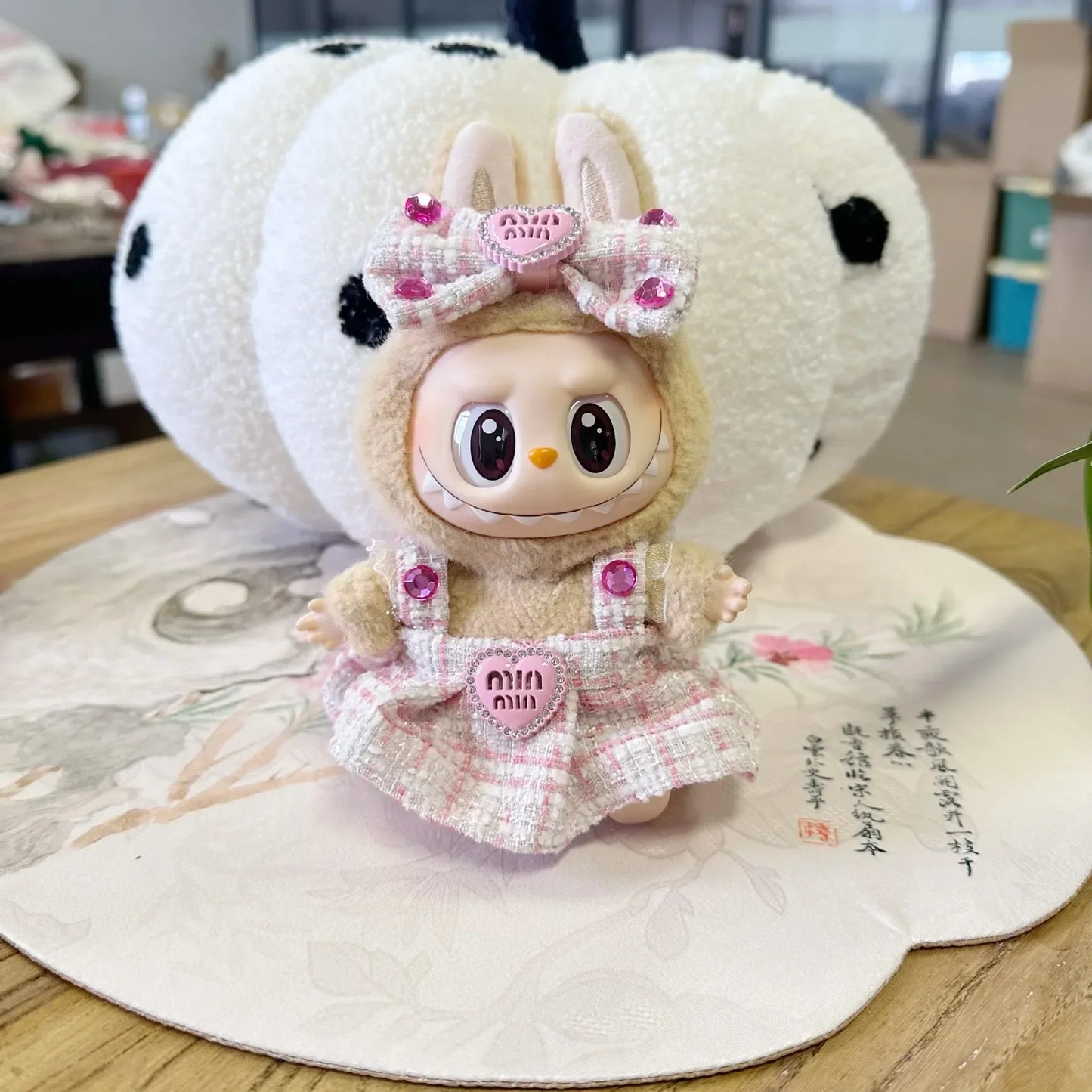 🌟 Accessoires Vêtements Mini Poupée LABUBU 17 cm – Édition K-Pop Style EXO