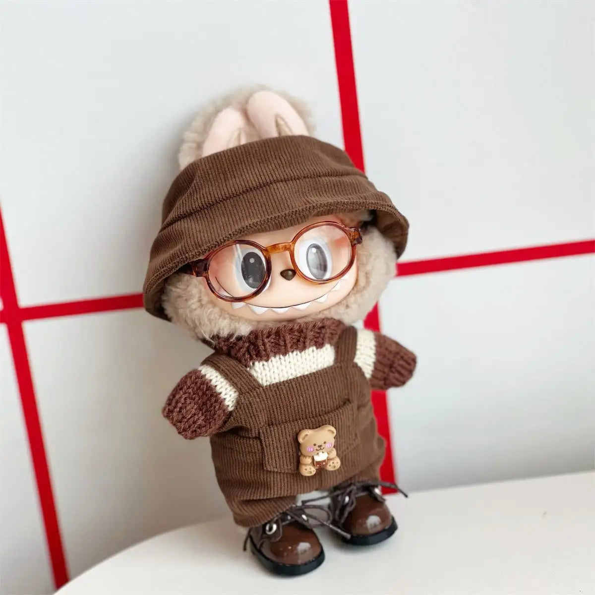 🎒✨ Vêtements pour Poupée Labubu 17 cm – Look Décontracté et Aventure Créative 🌈