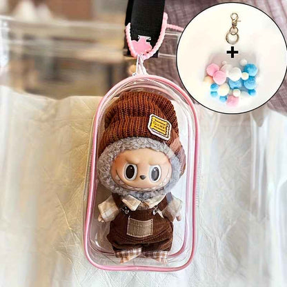 🎒 Labubu Sac Jardin Secret – Le Cocon Transparent pour Vos Compagnons de Cœur