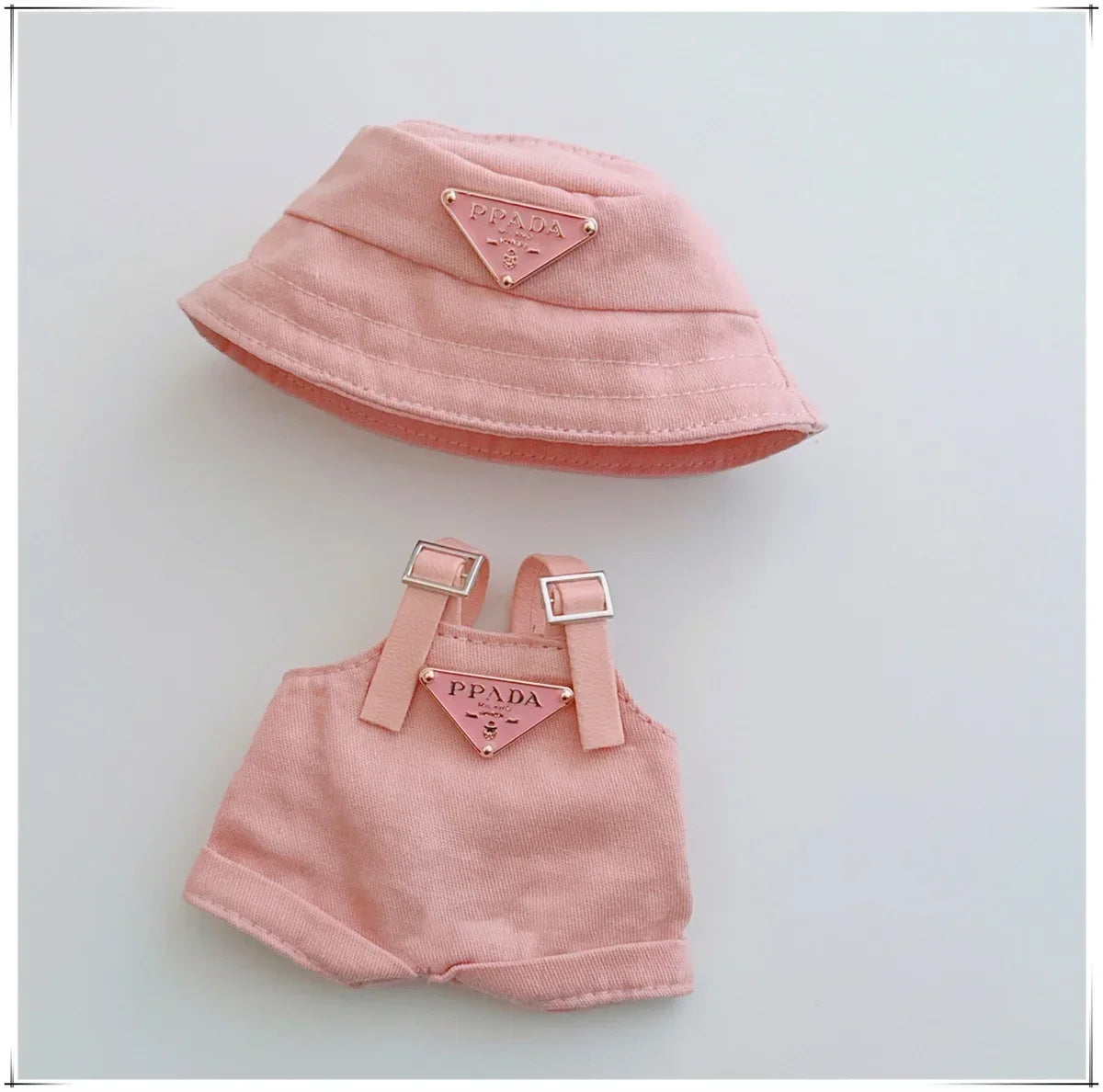 👗🧢 Vêtements Mini Poupée Labubu 17 cm – Tenue Complète avec Chapeau &amp; Chaussures