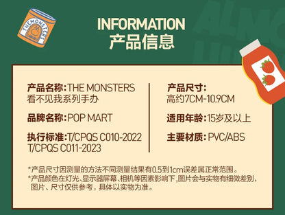 🎁 Labubu Monstres – Série Presque Cachée | Boîte Surprise Kawaii (12 Modèles Uniques)