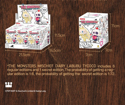 🌟 Figurine Kawaii Labubu | Série Mischief Diary – POP MART (Boîte Mystère)