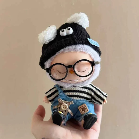✨ Ensemble de Vêtements en Peluche Miniature 17 cm LABUBU - Style Kpop