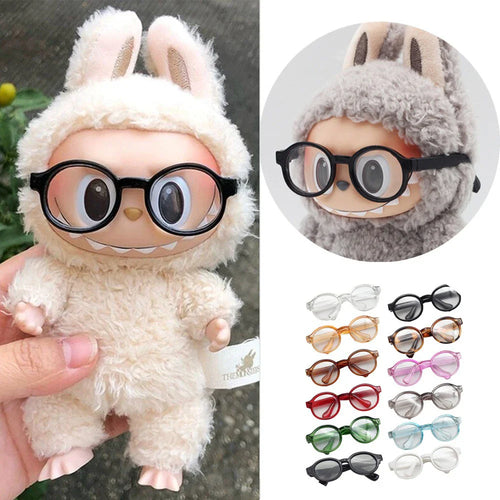 🤓 Lunettes Transparentes Labubu 6.5 cm – Le Détail qui Fait Briller vos Poupées