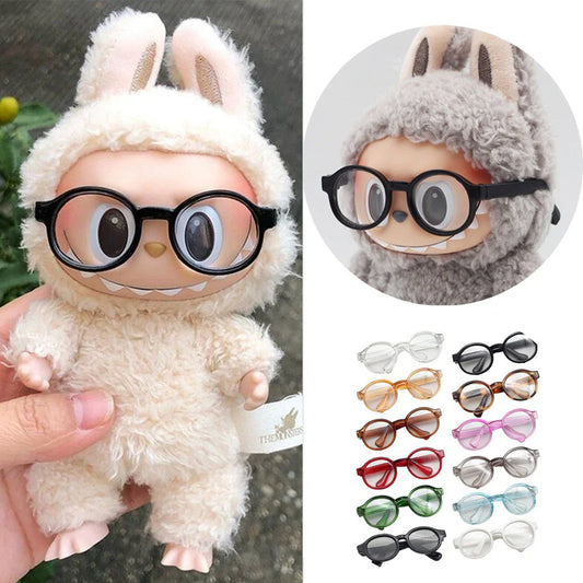 🤓 Lunettes Transparentes Labubu 6.5 cm – Le Détail qui Fait Briller vos Poupées
