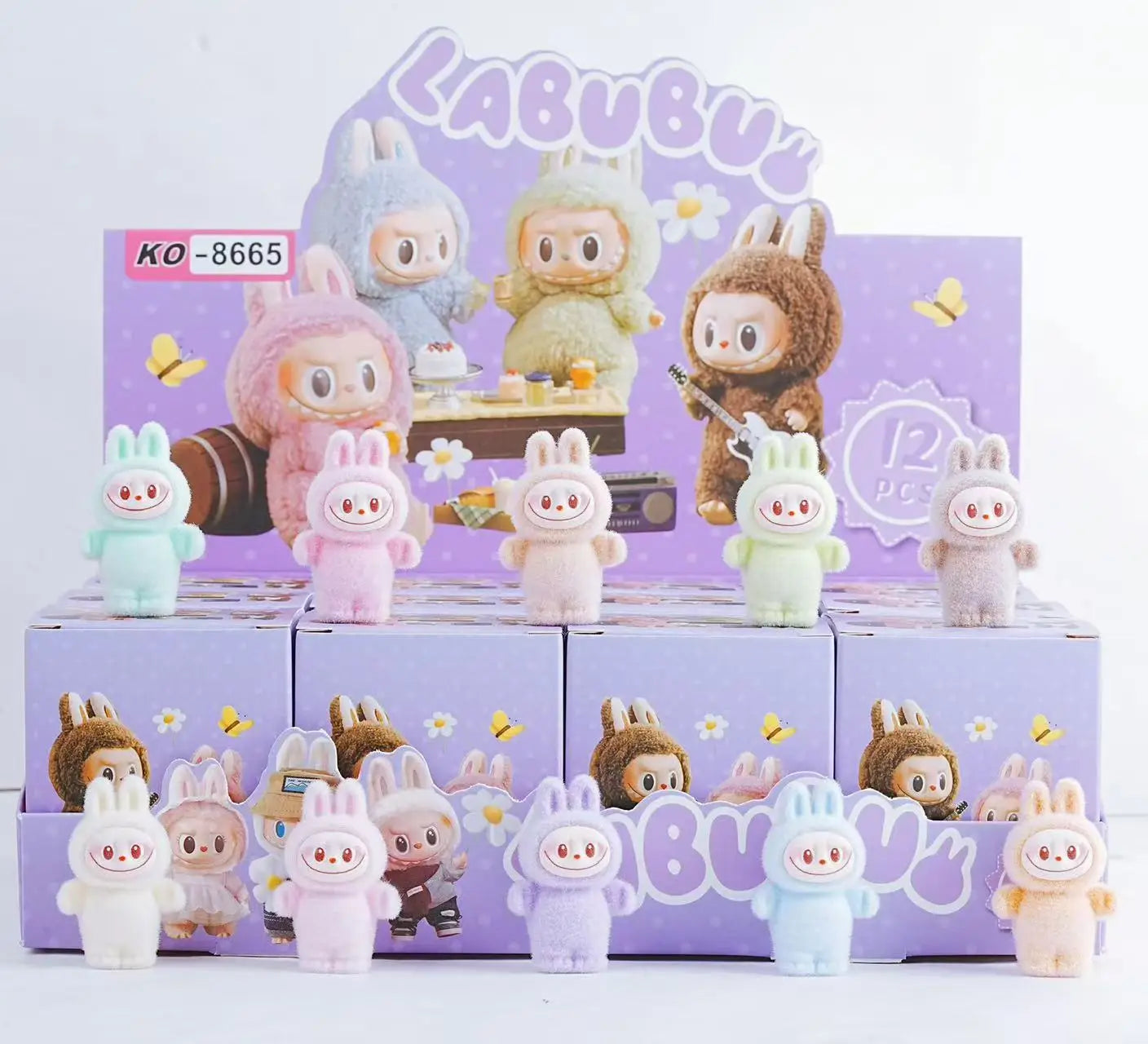 🎁 12 Figurines Mini Anime Labubu – Un Univers Magique à Collectionner !