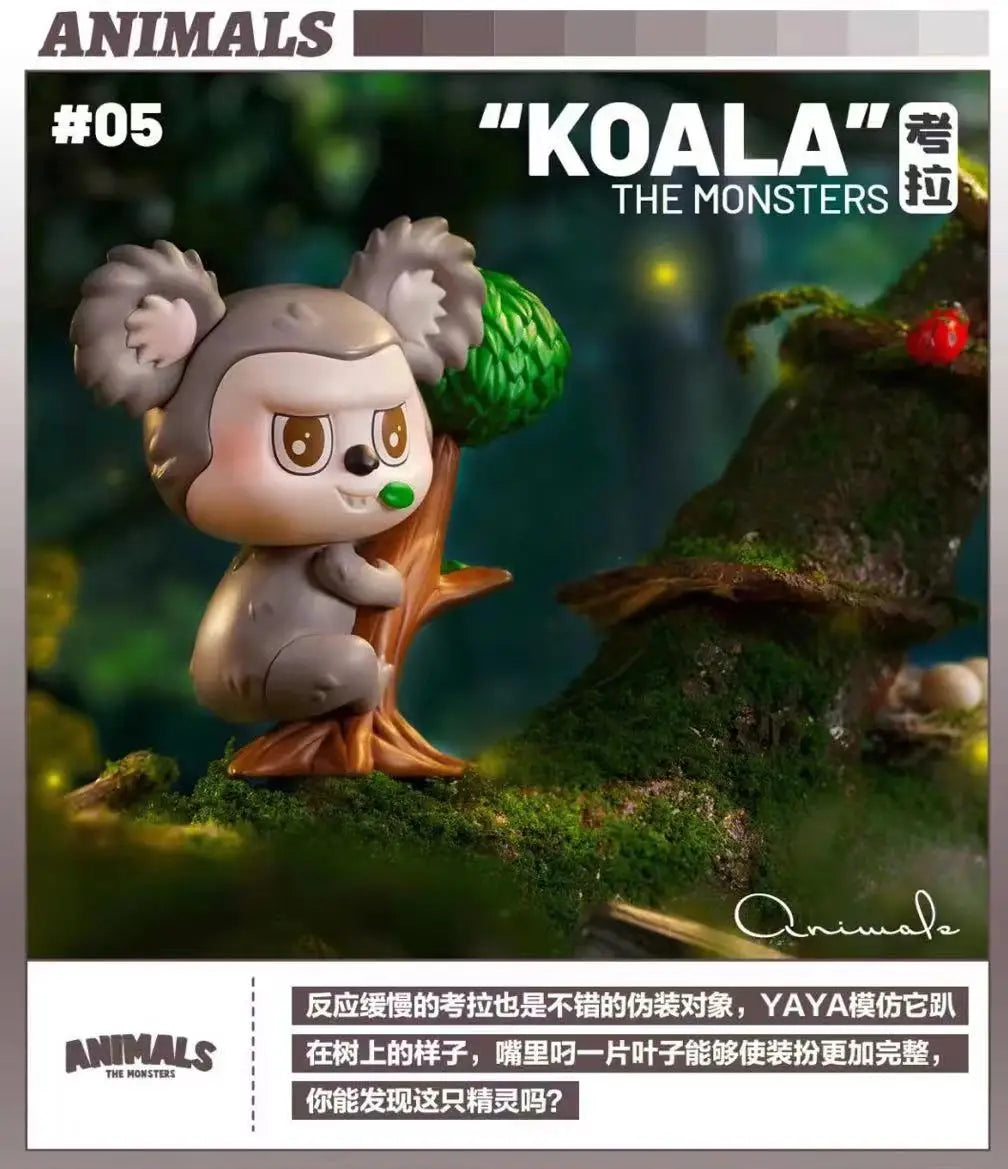 🦊 Labubu Monstre Animaux – Figurine Décorative &amp; Cadeau Surprise