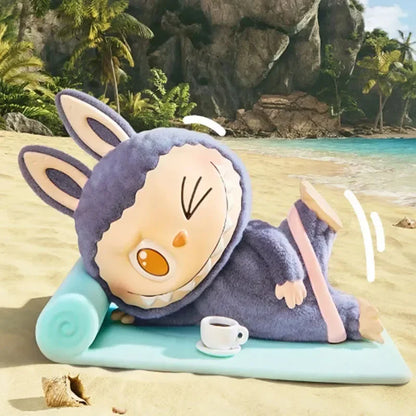 🧘 Figurine Labubu Lazy Yoga – Boîte Surprise Kawaii