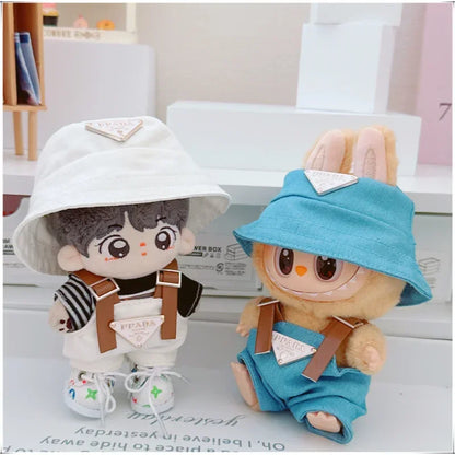 👗🧢 Vêtements Mini Poupée Labubu 17 cm – Tenue Complète avec Chapeau &amp; Chaussures