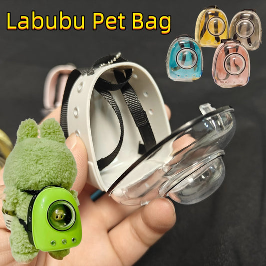 🎒 Sac à Dos en Toile Labubu pour Poupées de 15/17cm – Mode &amp; Aventure