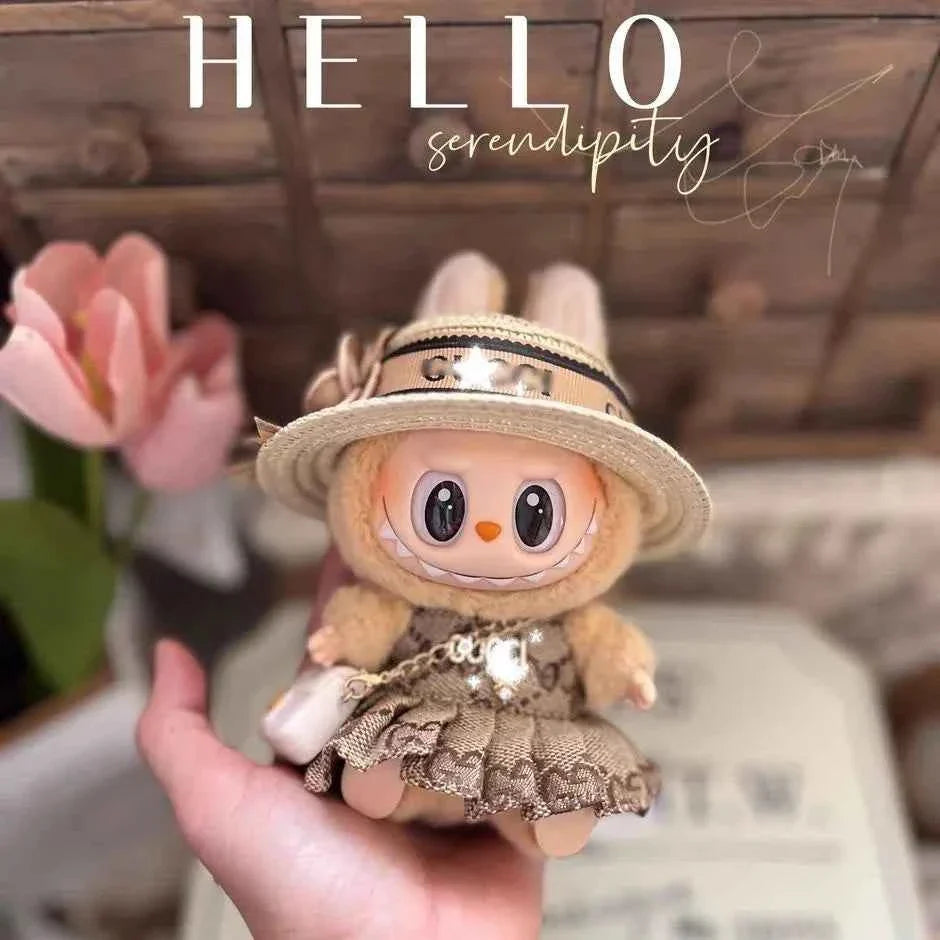 🌟 Vêtements de Poupée Labubu 17cm - Luxe Mini Macaron