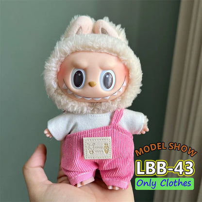 👑 Jupe &amp; Cape Élégante pour Poupée Labubu – Taille 17 cm
