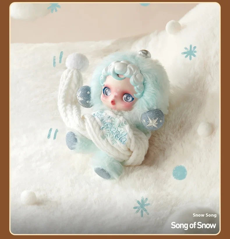 ❄️ SKULLPANDA - Hiver Enchanté : Poupée Pendentif de Collection