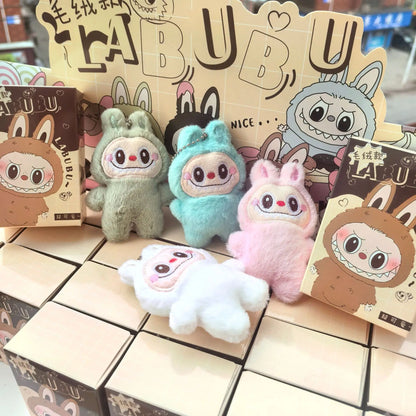 🧸 Labubu – Set de 30 Porte-clés Plush Blind Box Kawaii
