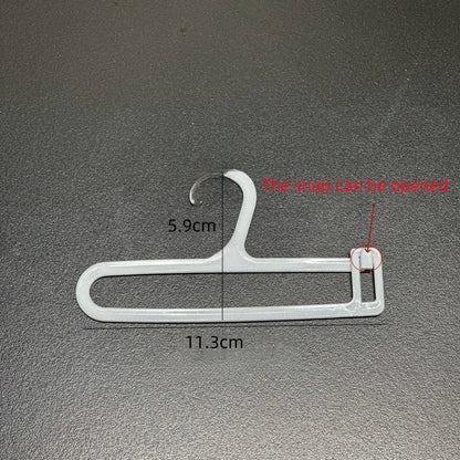 🧸 Labubu Mini Hangers – Lot de 10 Cintres avec Séchoir pour Poupées 17 cm