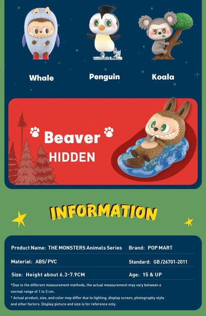 🦊 Labubu Monstre Animaux – Figurine Décorative &amp; Cadeau Surprise