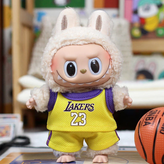 🏀 Tenue Basketball pour Mini Labubu 17 cm – Style Sportif &amp; Jeu d’Équipe
