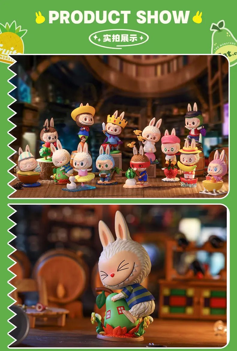 🍓 POP MART Labubu – The Monsters Fruit Series | Boîte Mystère Figurines Kawaii 9–10 cm | Collection Aléatoire Surprise