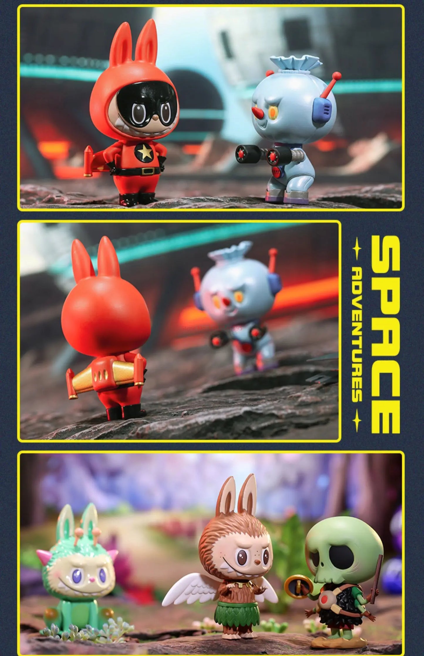 🚀 Labubu – Capitaine des Monstres de l’Espace – Figurine Anime POP MART