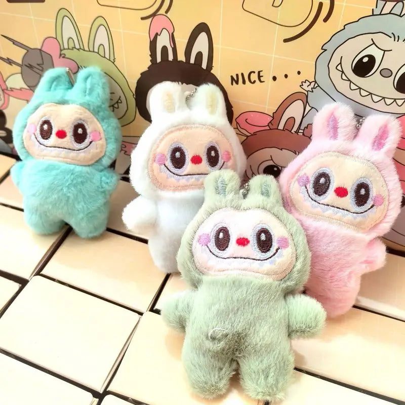 🧸 Labubu – Set de 30 Porte-clés Plush Blind Box Kawaii