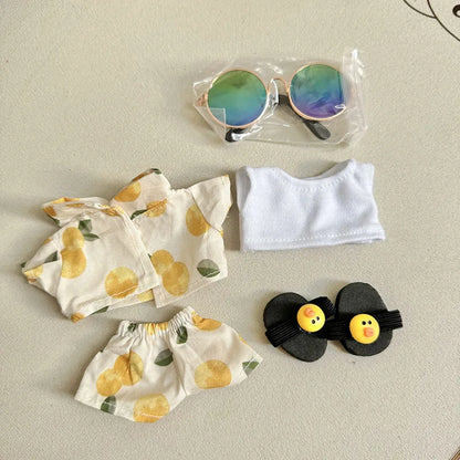 🌺 Ensemble de vêtements de luxe Hawaï pour Labubu V1/V2 – Vacances stylées au bout des doigts !