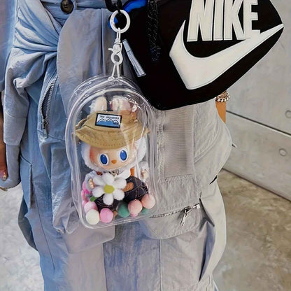 🎒 Labubu Sac Jardin Secret – Le Cocon Transparent pour Vos Compagnons de Cœur