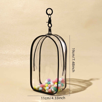 🎒 Labubu Sac Jardin Secret – Le Cocon Transparent pour Vos Compagnons de Cœur